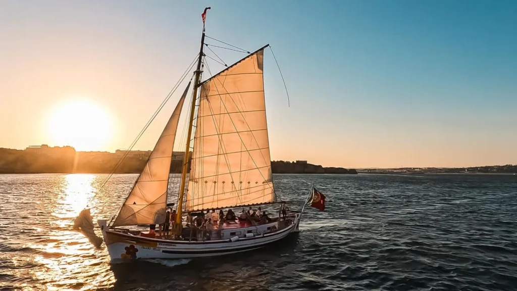 Lagos Sunset Sail aboard a Traditional Boat with Prosecco