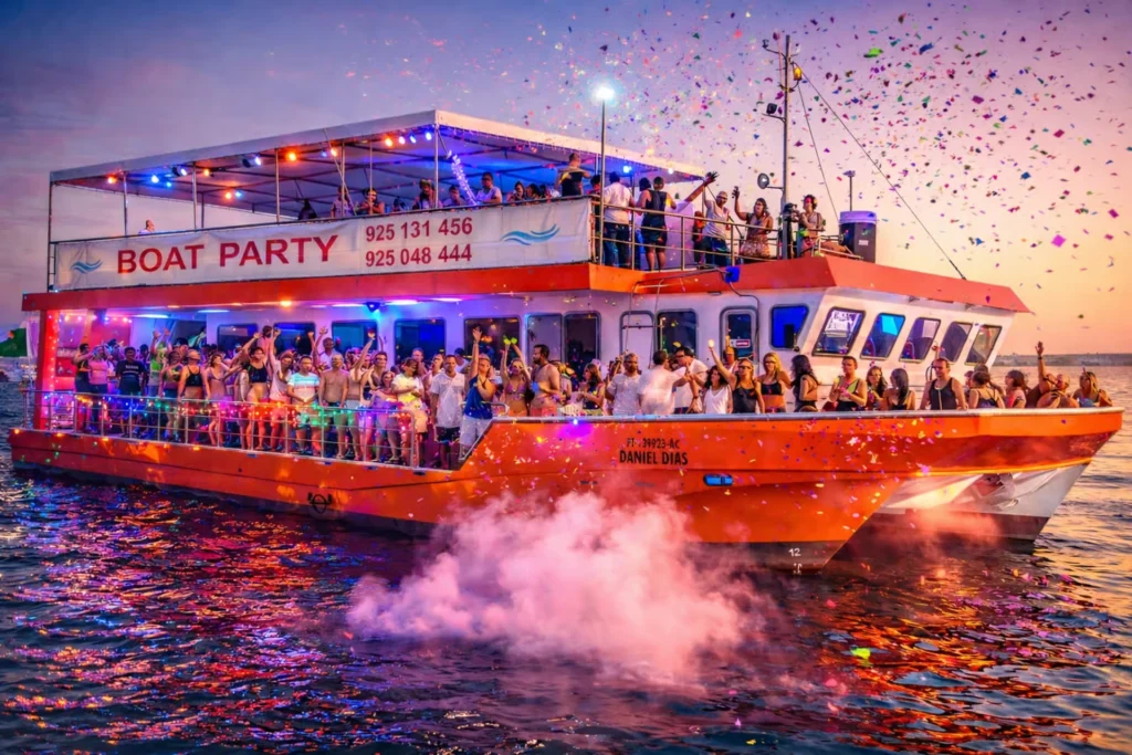 Lisbon Sunset Boat Party Cruise with DJ and Open Bar
